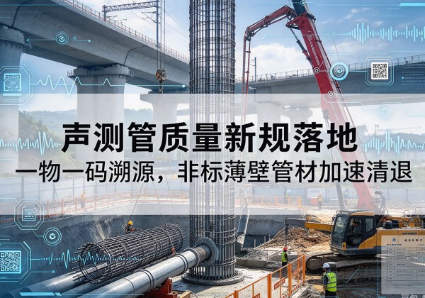 蕉岭声测管质量新规落地，一物一码溯源，非标薄壁管材加速清退